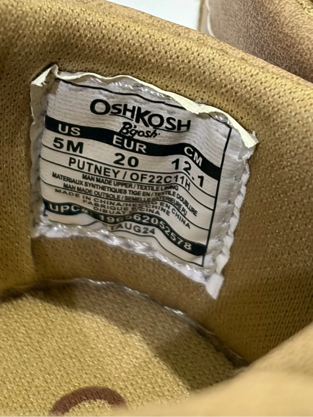 OshKosh B'gosh Putney Oxford Kids Sneakers 5 EUC